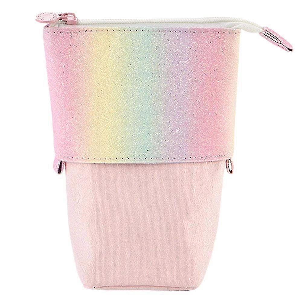 Stand Up Pencil Case Standing Pencil Holder Transformer Pencil Pouch Telescopic Pen Bag,4715