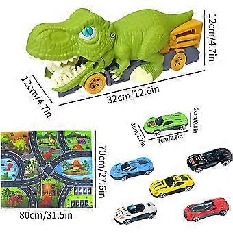 10 Pcs Dino Truck Excavator Toy Set for Kids - Fun Dinosaur Vehicles for Imaginative Play & Learning
