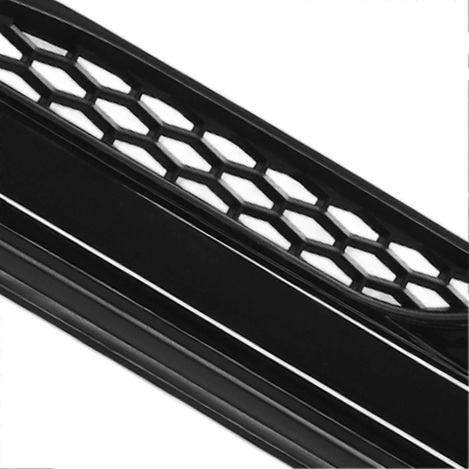 Grille Avant Gloss Black + Garnitures Portes Noires Brillantes – Kit Remplacement Compatible Range Rover L538 2012-2018, Look Sportif & Élégant