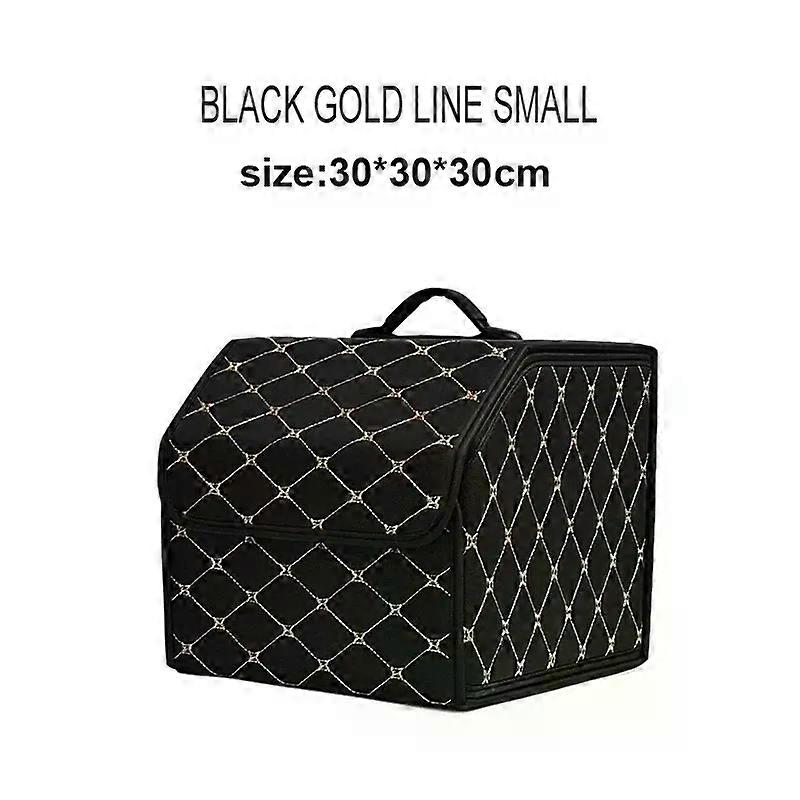 Car Trunk Organizer Box, Large Capacity, Auto Multiuse Tools, Storage Bag, Stowing, Tidying, Leather, Folding for Emergency