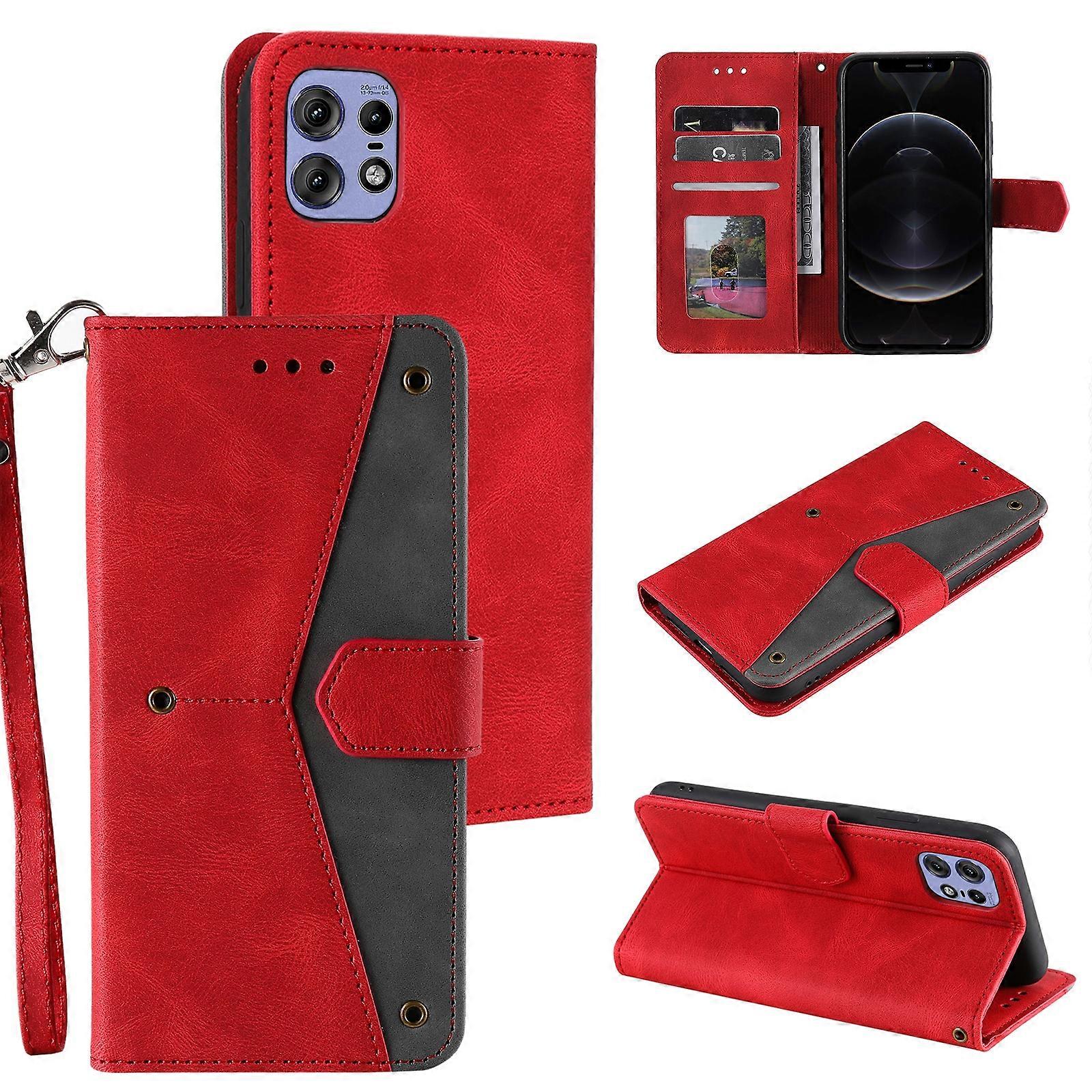 Nail Skin Feel Stitching Calf Texture Leather Phone Case