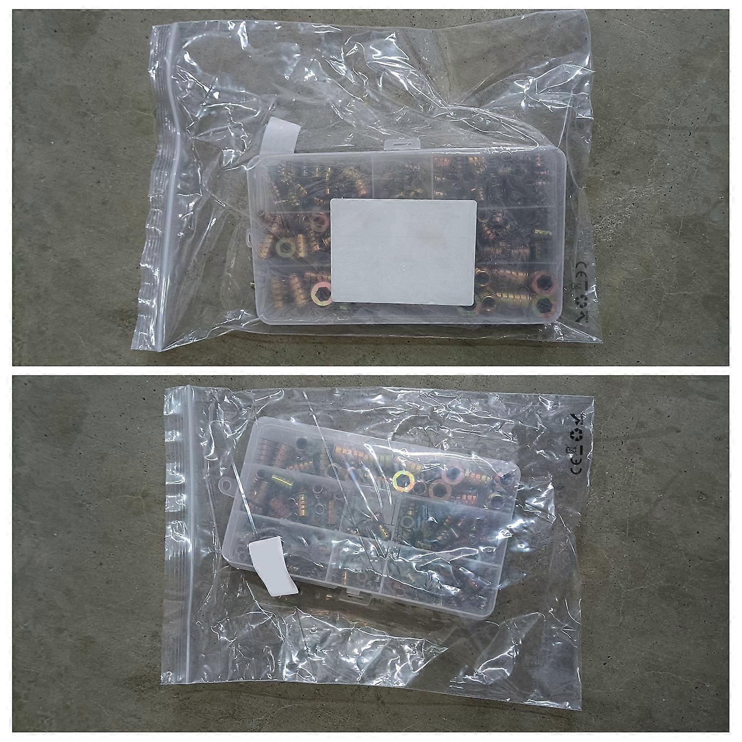 Threaded Inserts Nuts, Wood Insert Assortment Tool Kit, /M5/M6/M8 Furniture Screw Inserts Bolt Fastener(165 PCS)