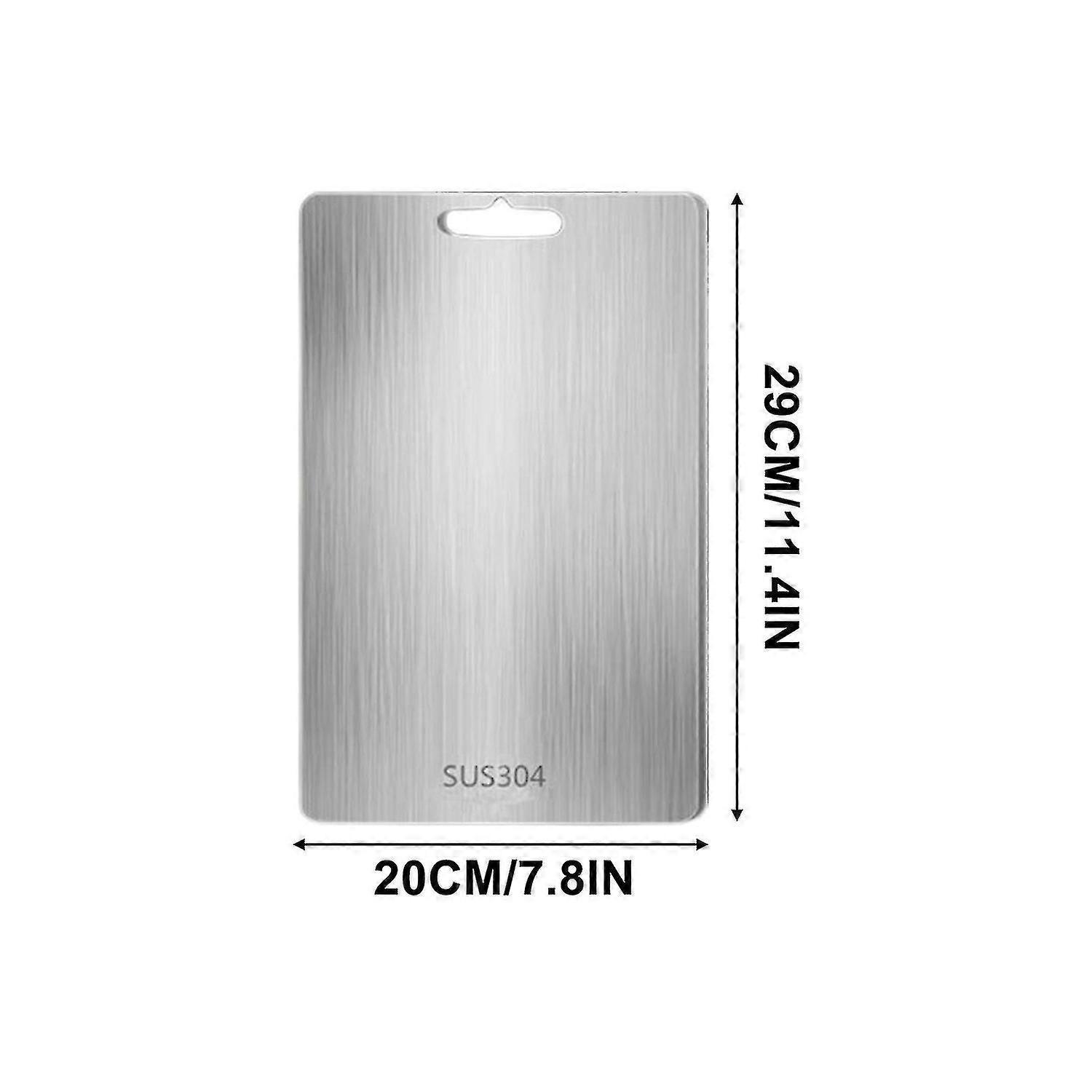 Titan Skjærebrett - Rustfritt stål Skjærebrett For Kjøkken 304 Skjærebrett Mat-Kvalitet For