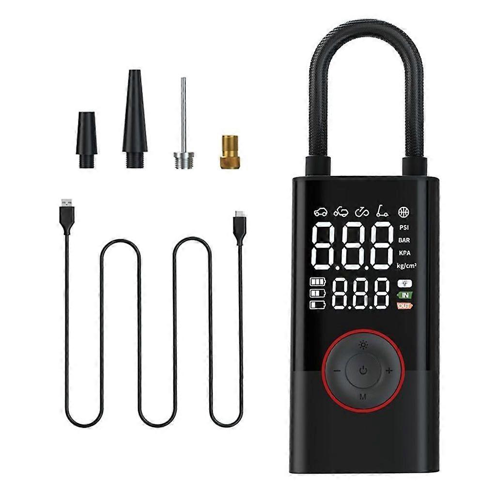 LED ライトタイヤ膨張式ポンプインフレータ付きオートバイ電動エアコンプレッサ インフレータ