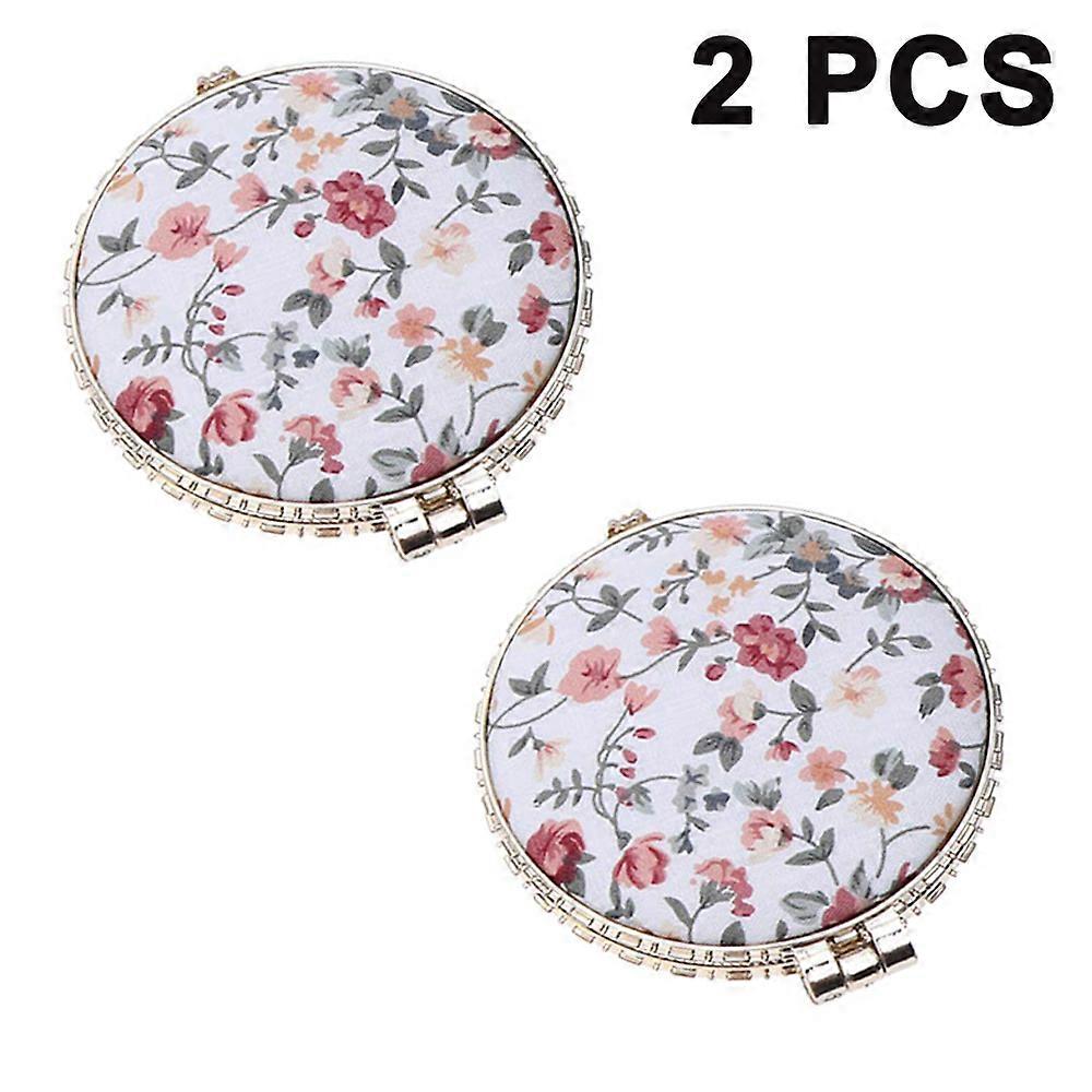 Portable Compact Mirror, Two-Sided Cosmetic Mirror, Folding Make-Up Mirror