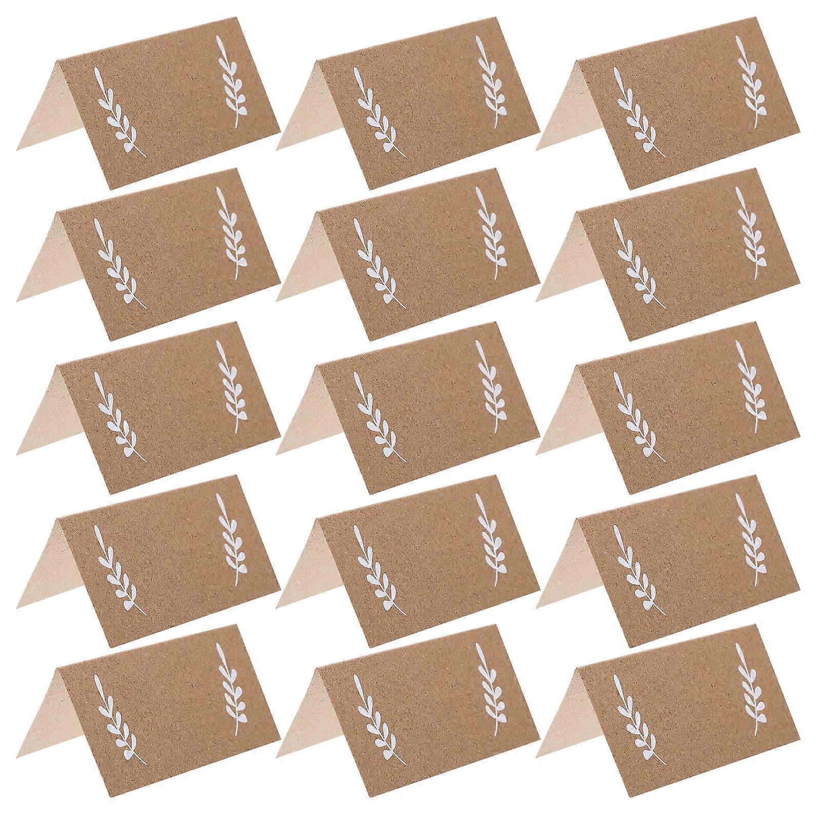 50pcs Table Place Cards Tent Shape Table Place Card Table Name Tent Place Cards
