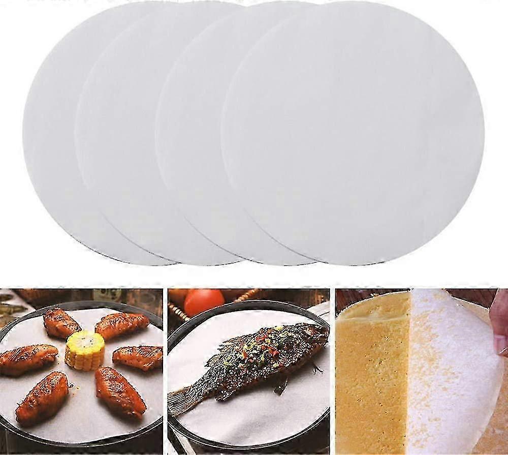 100pcs 8 Inch Non-stick Baking Parchment Paper Circles Sheets Cake Tin Liners