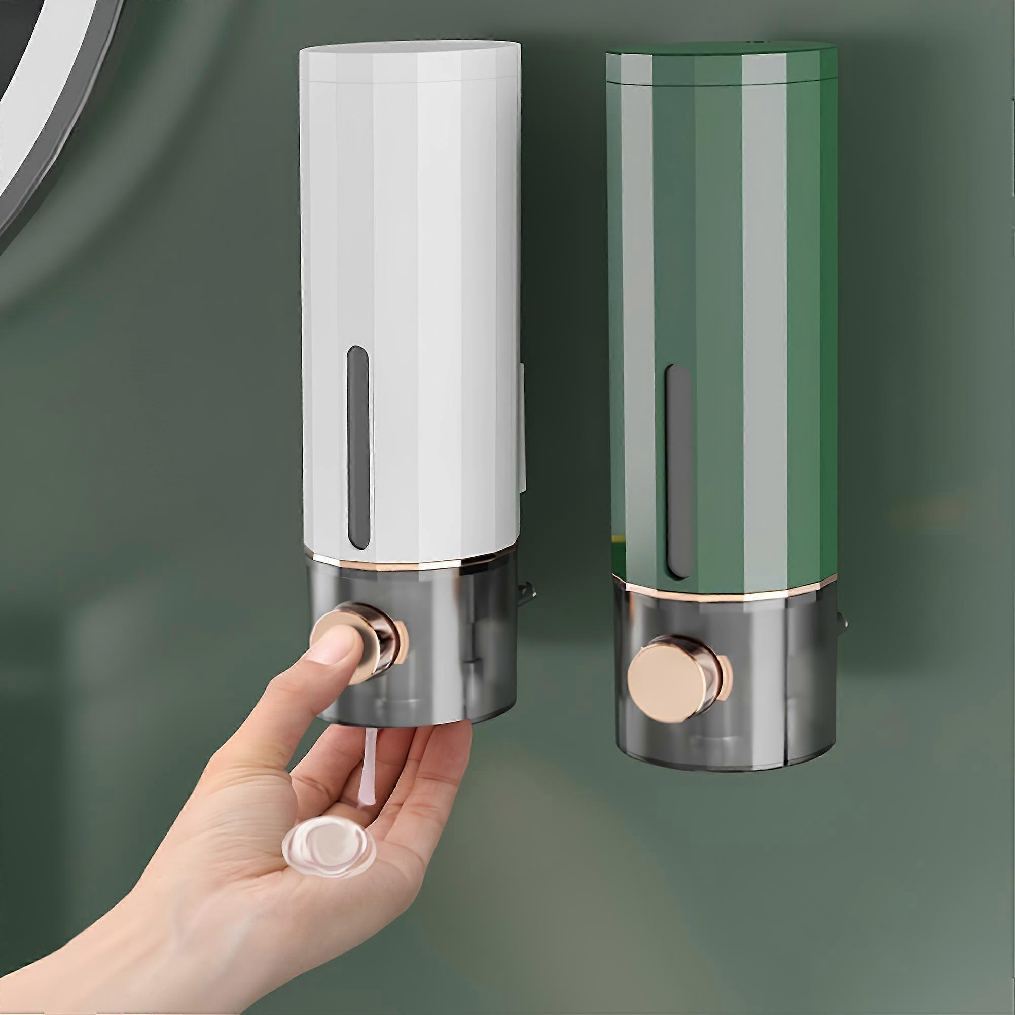 Wall mounting, set of 2 soap dispensers without drilling 450ml, dispenser