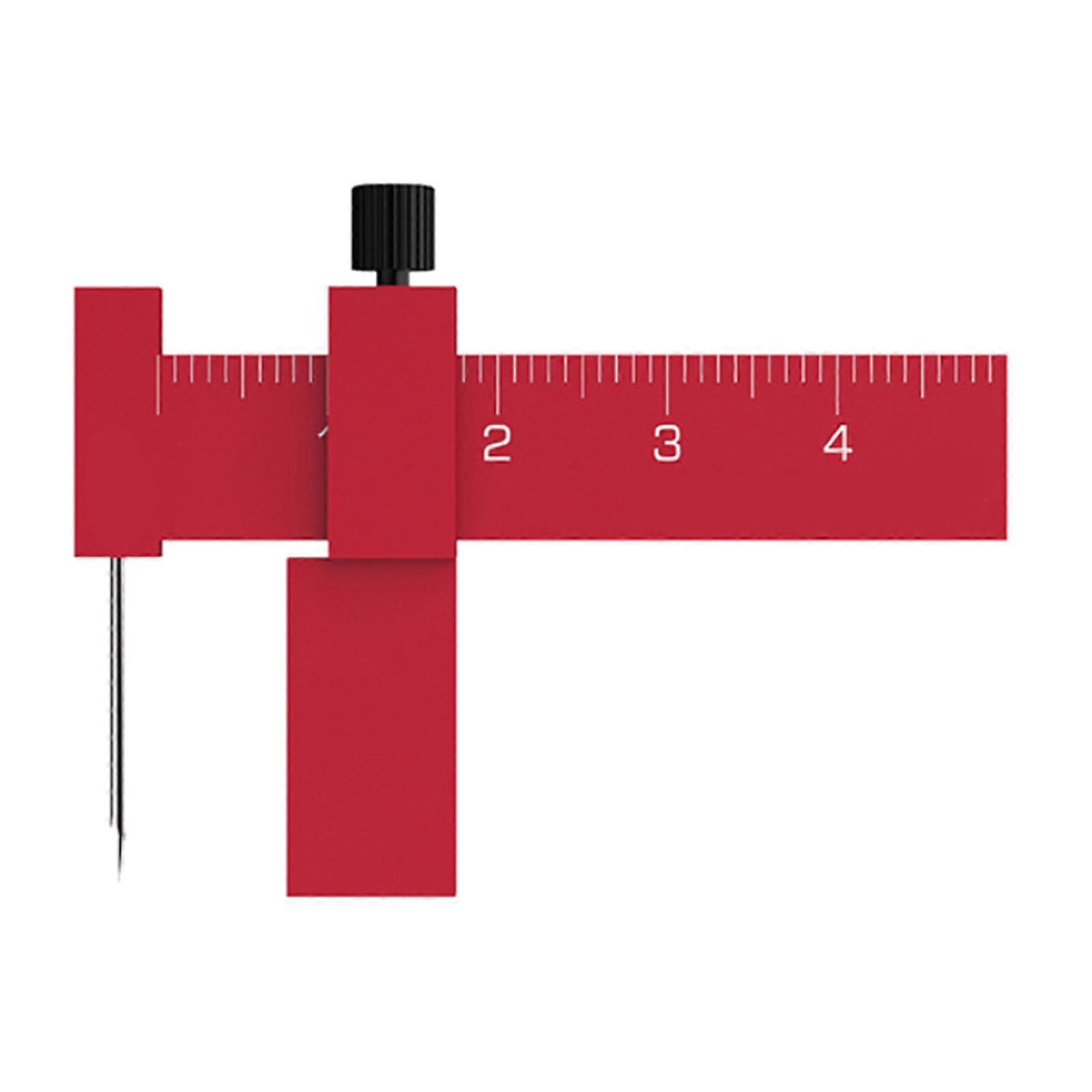 Model Transform Cutting Scribed Line T-shaped Ruler Machine-Armor Upgrade-Tool Hook Knife Hobby-Modeling Craft Accessory Red