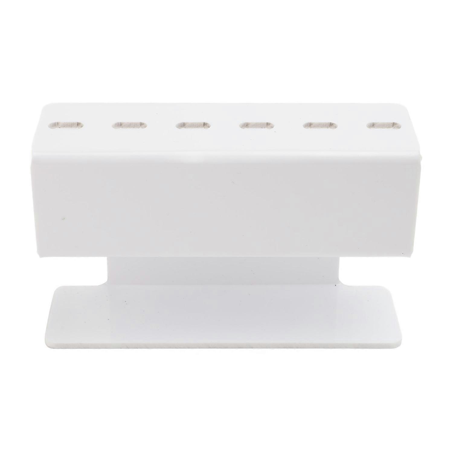 8 Hole Acrylic Tweezers Holder Eyelash Extension Tweezers Stand for Salon Display Storage White