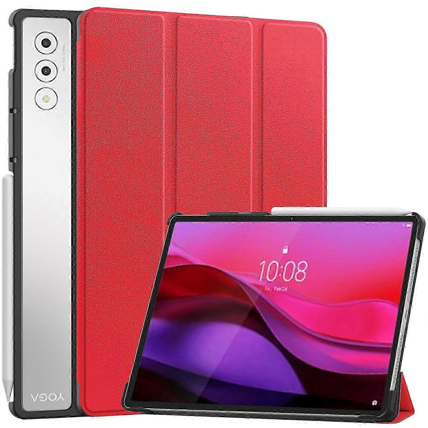 Lenovo Yoga Tab Plus Case with Anti-Drop Protection and Leather Stand - Available in Grey