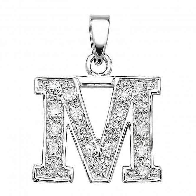 Acotis Silver Pendant Zirconia Initial G6124/M