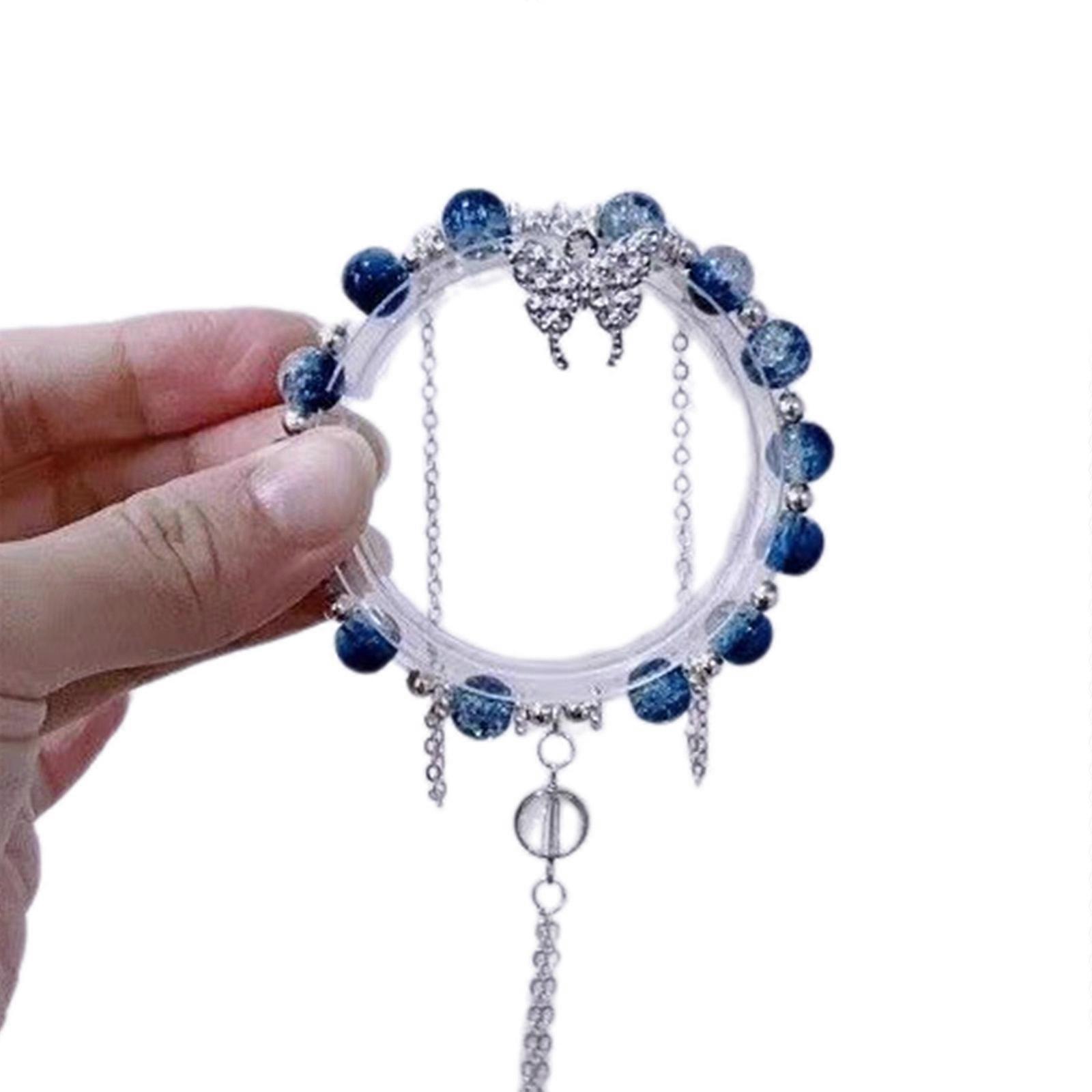 Chic Beaded Bracelet with Delicate Beads Sophisticated Wrist Chain Bangles Accessory for Everyday Wear Dates Parties