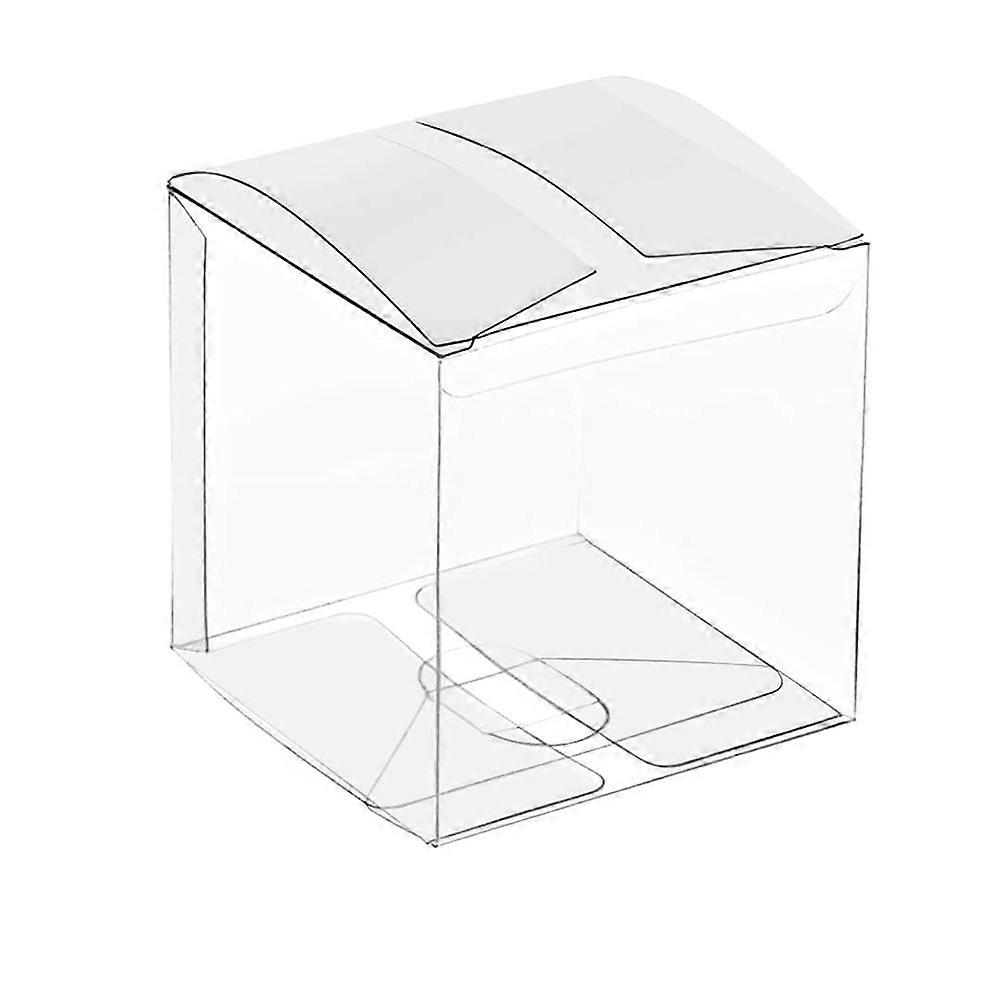 50Pcs Clear Plastic Boxes for Gifts Pvc Packing Box Gift Packaging