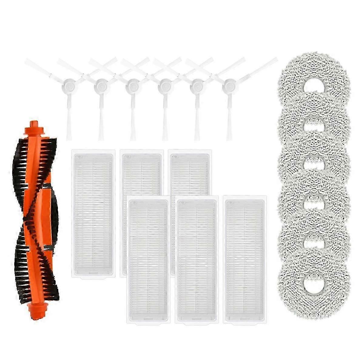 Compatible for Robot Vacuum X20 / C101 Main Side Brush HEPA Filter Mop Pads Replacement Spare Parts