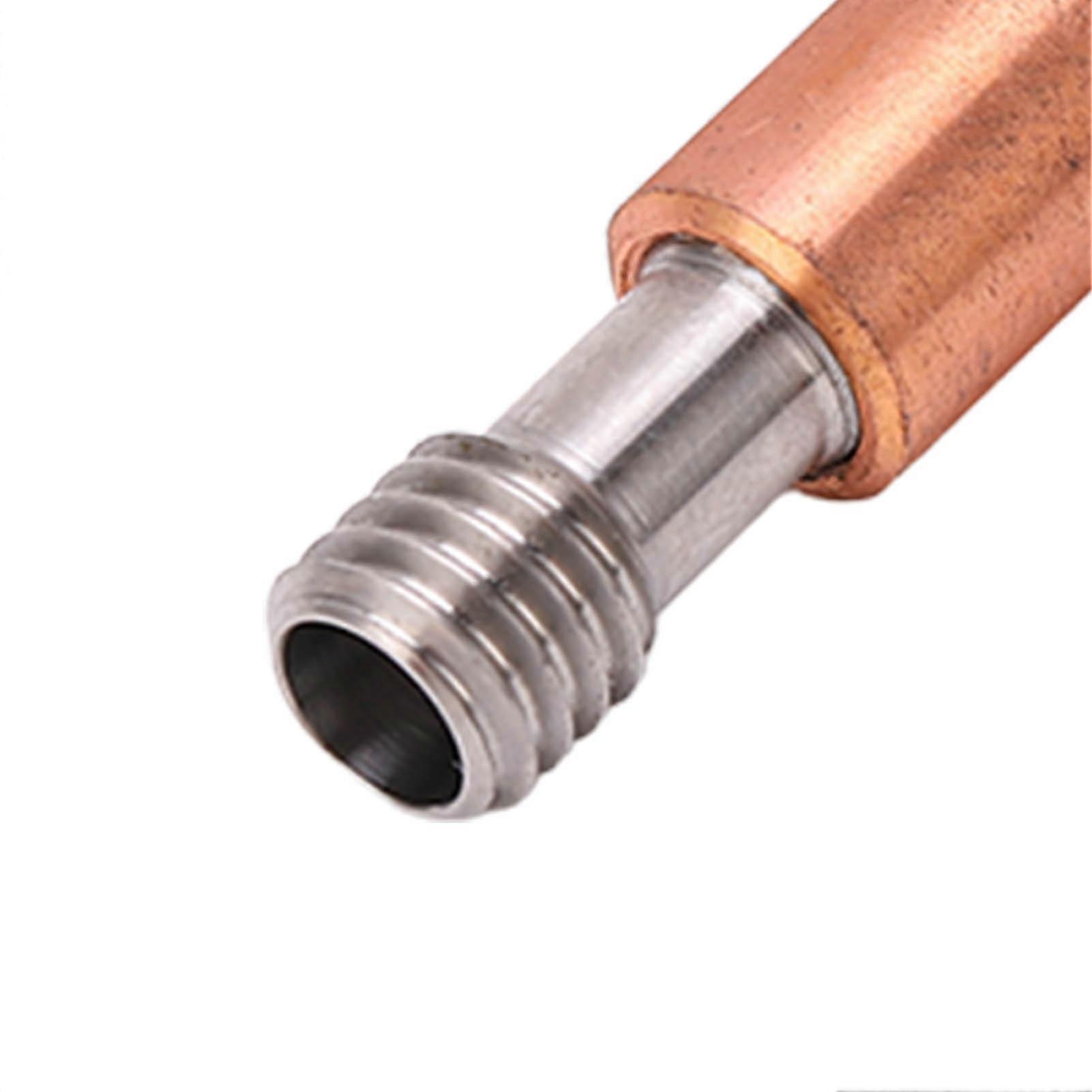2Pcs 3D Printer Nozzles Titanium Alloy Copper Bimetal for Ender 3 3 V2 3 Pro Hotend 4.1mm Through Bore