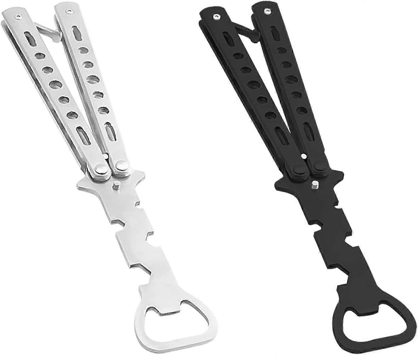 2 Pieces Butterfly Bottle Opener Bottle Opener Butterfly Style Trainer Tool Beer Bottle Opener Butterfly Multifunctional Tool