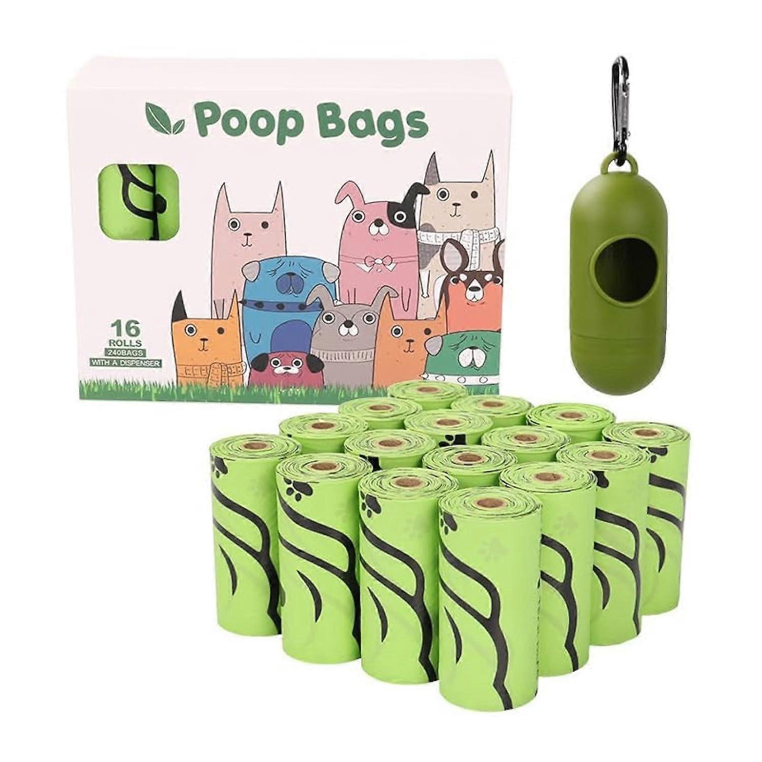 240 كيس أنبوب | سماد معتمد | الموزع صديق البيئة بومي | 16 لفة