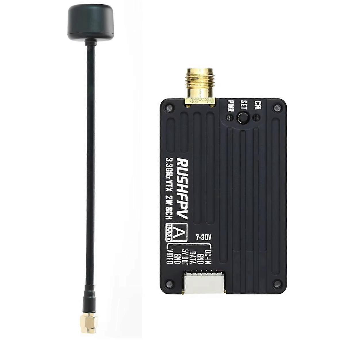  3.3G 2W VTX  mitter FPV Video  mitter DVR Module with Antenna for RC Long Rang Racer FPV Dr