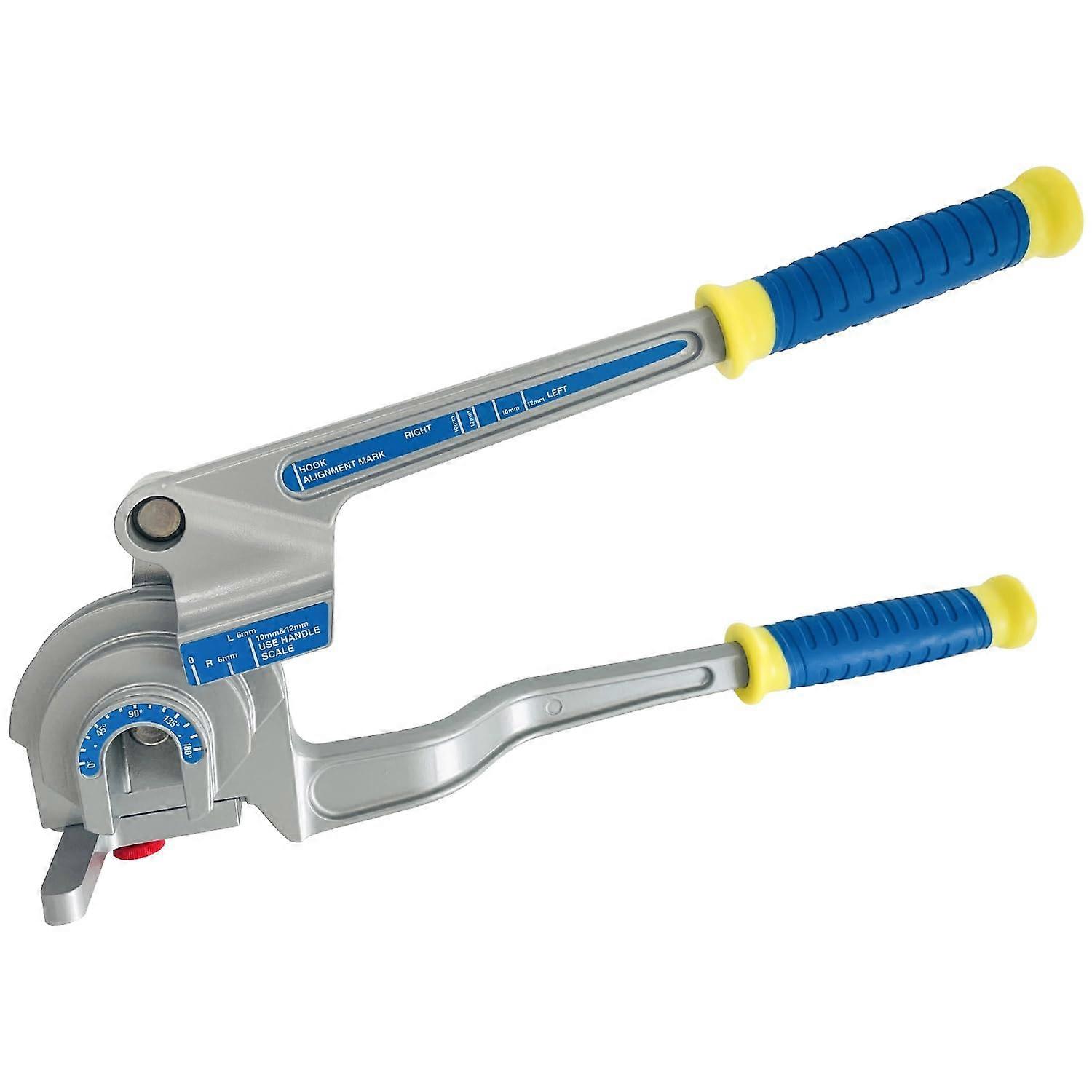 3-in-1 Tubing Bender, 180° Tube Bender for 1/4', 3/8', 1/2' (6/10/12 mm) O.D., Bend Cu, Br, Al