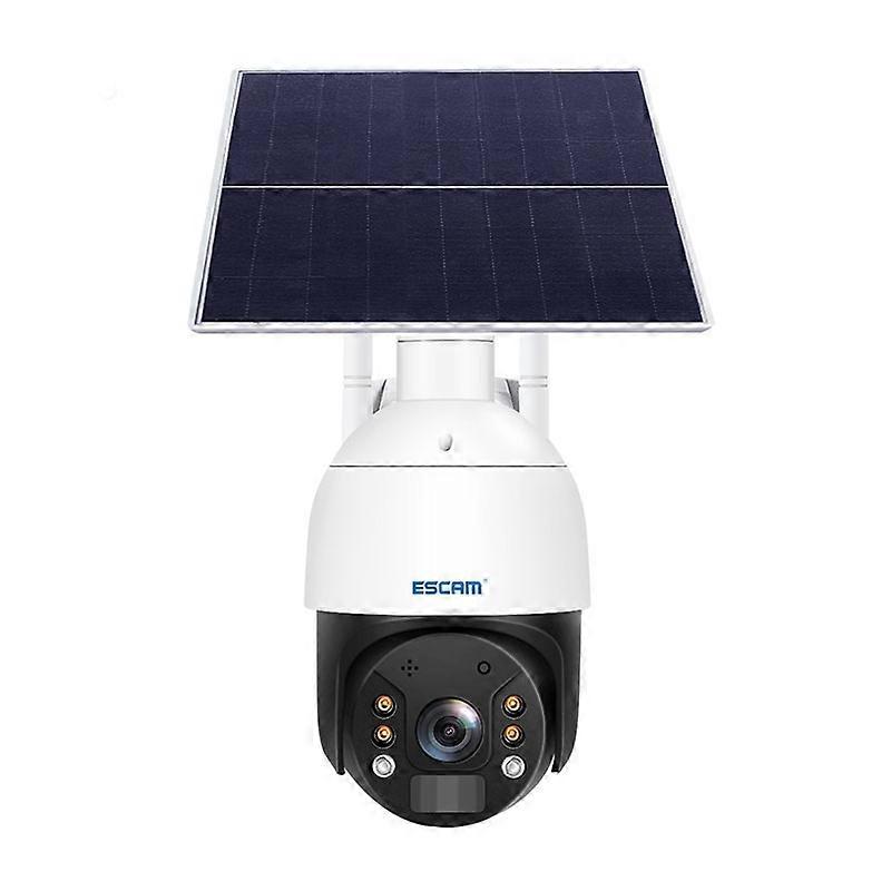 ESCAM QF724 3MP 24h Recording Cloud Storage PT 4G PIR Alarm IP Camera with Solar Panel, US Signal Bands