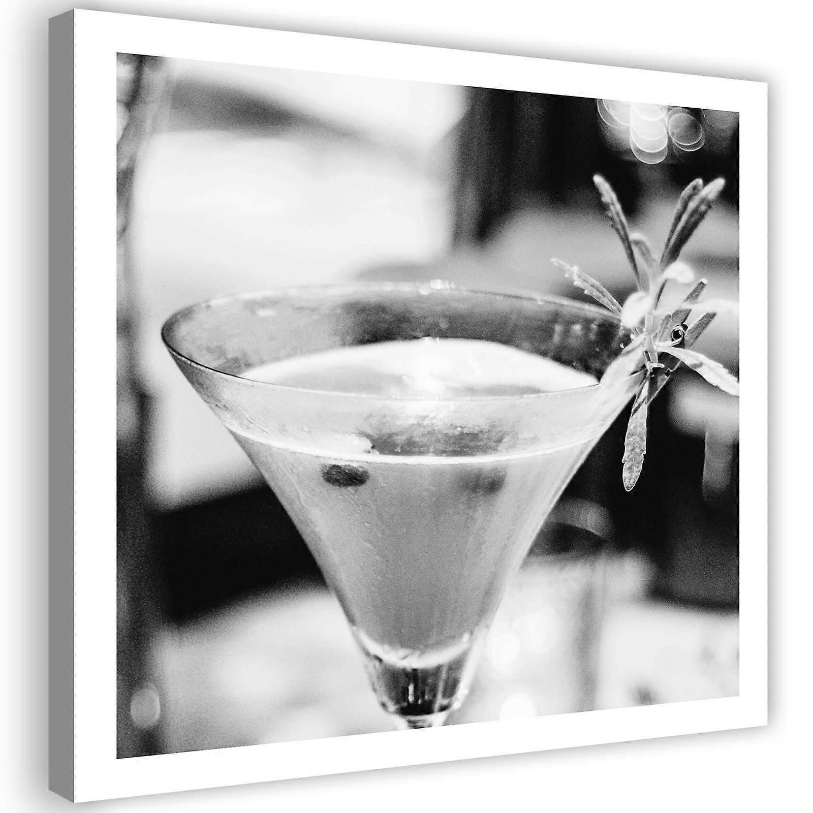 Impression sur toile, Boisson au romarin - 40x40