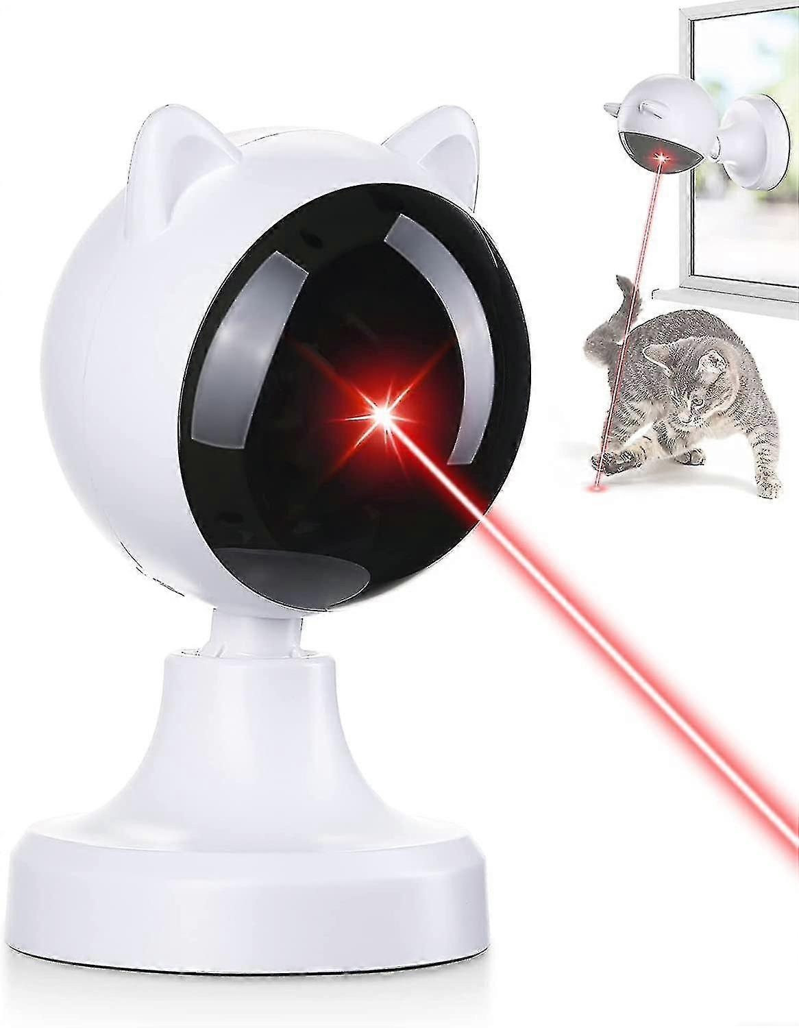 Otomatik Lazer Kedi Oyuncağı, Kapalı Kediler / köpekler / köpek yavruları için Şarj Edilebilir Kedi Oyuncakları İnteraktif Kedi Oyuncağı