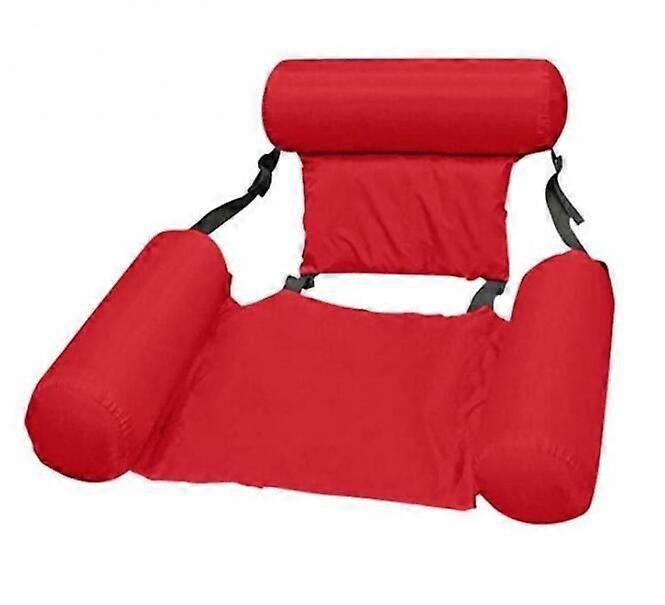 Foldable Inflatable Floating Hammock for Lounge Chair - Red (100x120cm)
