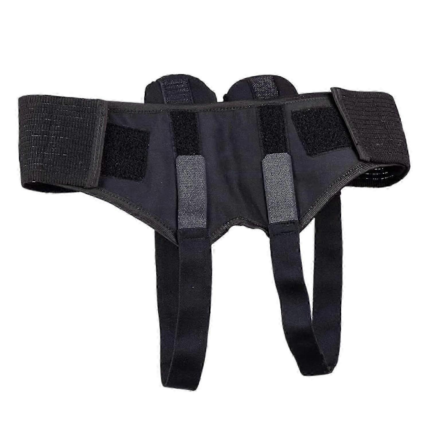 Inguinal Hernia Support Belt for Men - Double Groin Pain Relief Truss Brace