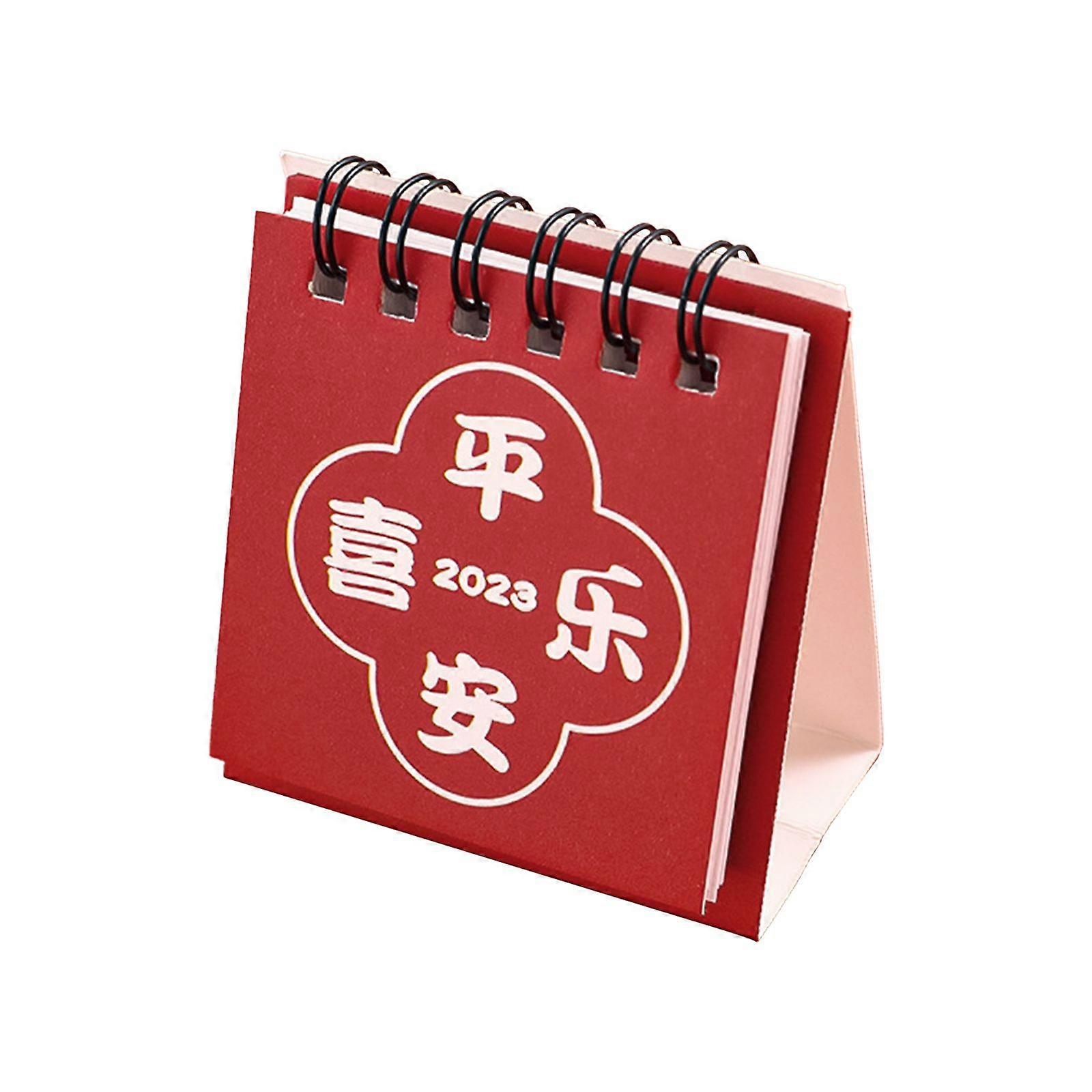 Hot Sale Mini Desk Calendar 2023, Portable Desktop Standing Flip Monthly Calendar for Planning Daily