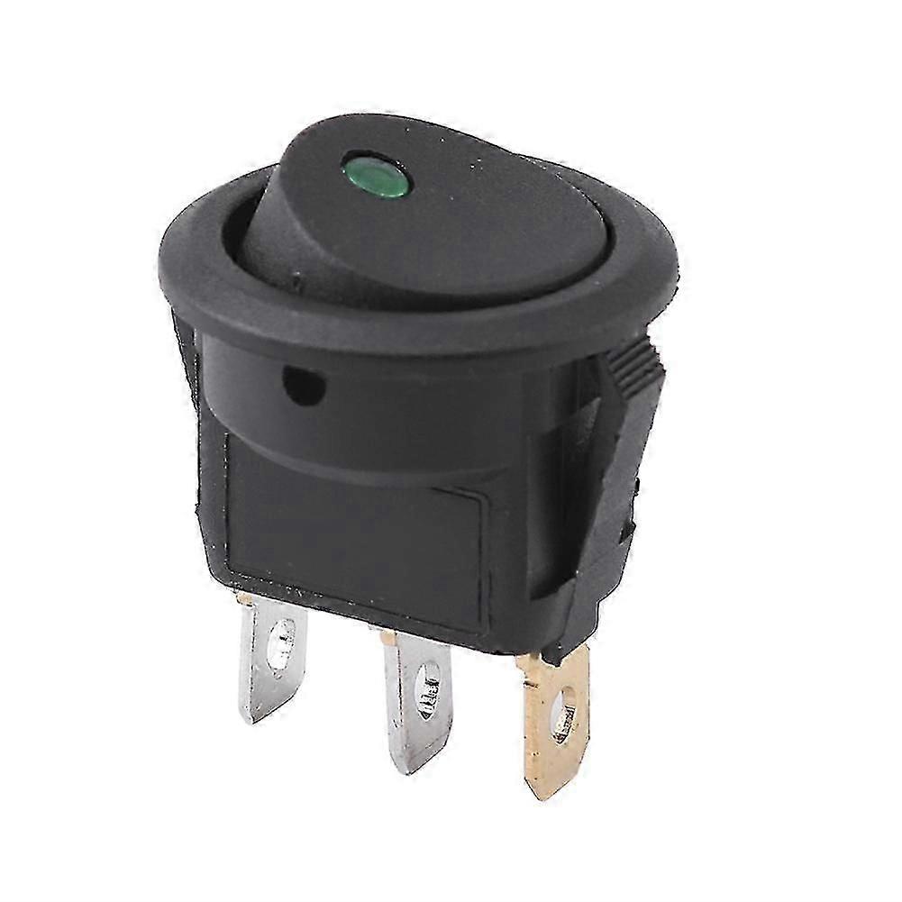 12V Round On/Off SPST Switch for Automotive Electrical, Car, Van, Dash, Boat Light