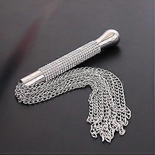 Metal Whip with Ergonomic Handle, Multiple Chains, Soft and Comfortable Teasing Whip