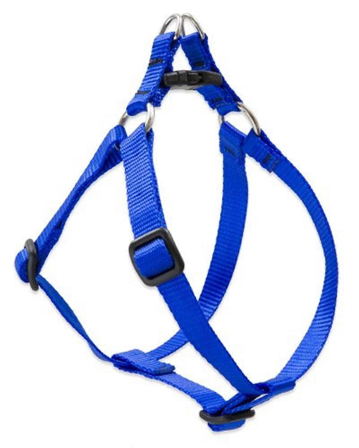 Basics Step In Harness for Small Dogs, 1/2 Inch Blue, Adjustable, Lightweight, Comfortable Fit, Model 1218