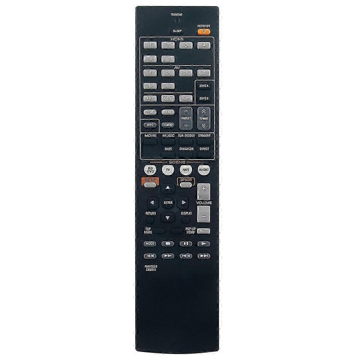 Remote Control Replacement RAV522 compatible with Yamaha AV Receiver RX-V477