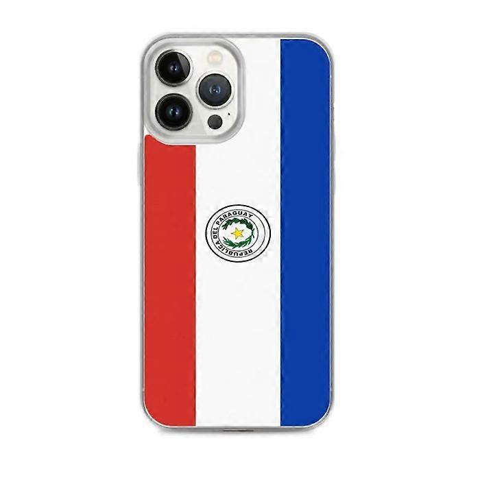 iPhone Case - Paraguay Flag - iPhone 13 Pro Max - Flexible - Multicolored - Vertical