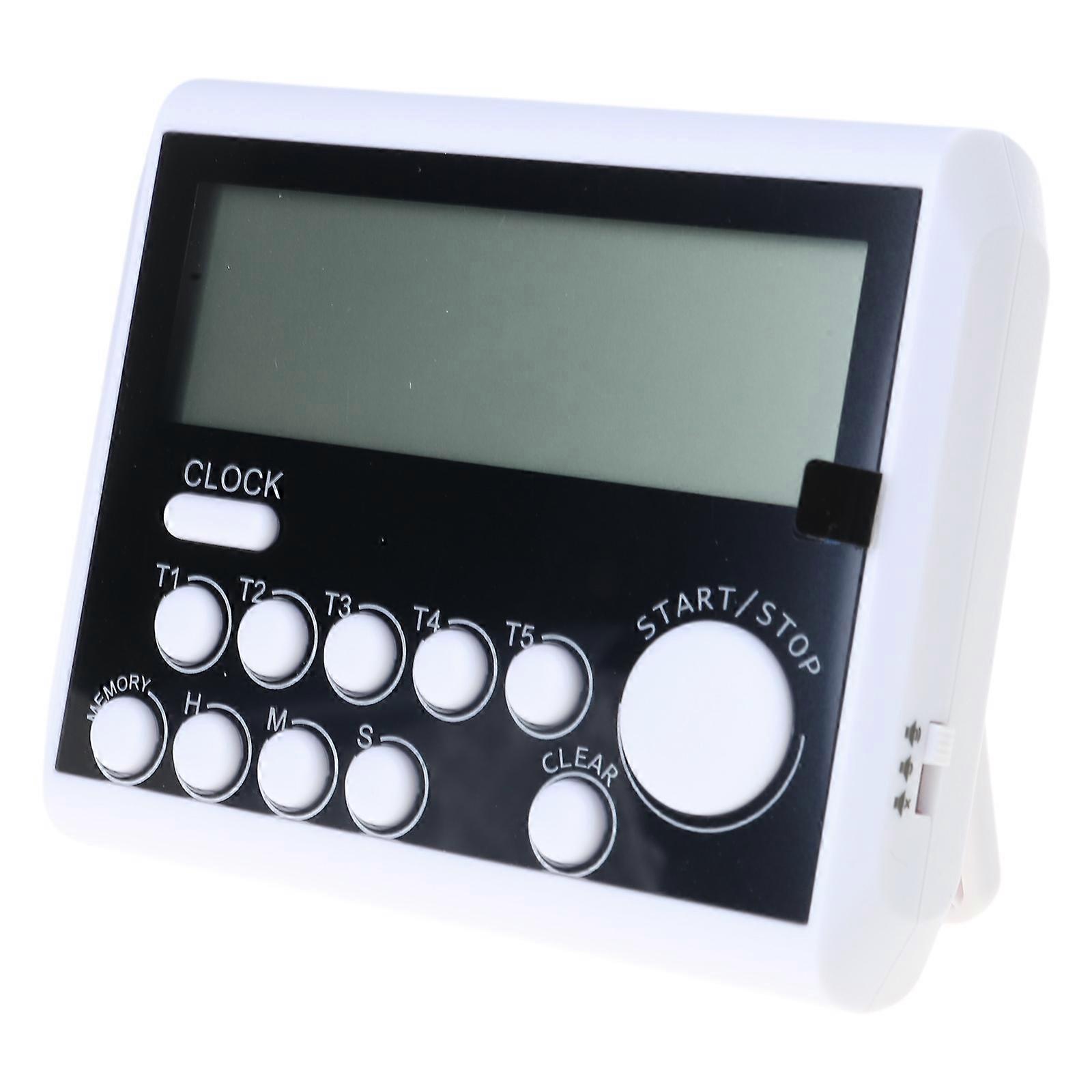 Multifunction 5 Channel Cooking Timer with Large Display & Magnetic Attachment Multipurpose Digital Timer Simple to Use