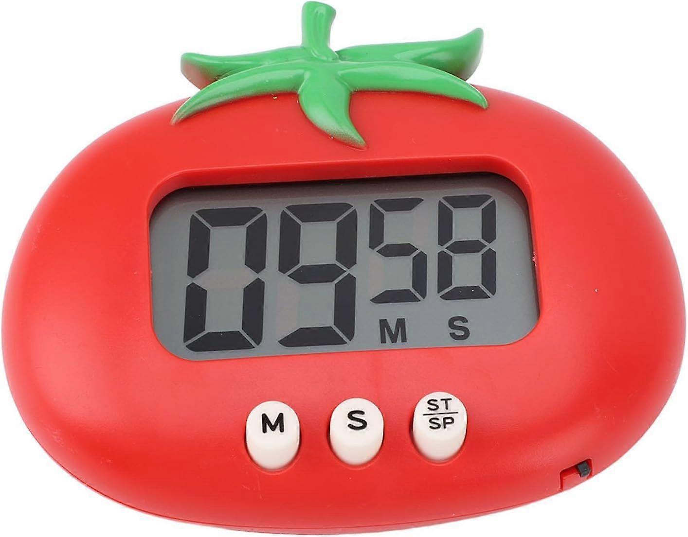 Digital Timer for Kids, Large LCD Display, Tomato Timer with Loud Alarm, Magnetic Electronic Countdown Timer, Classroom Kitchen Timer for