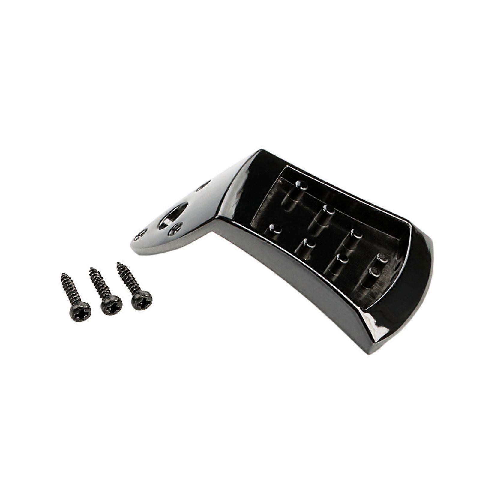 Mandolin Tailpiece Replacement Metal Triangular Mandolin Tailpiece with Mounting Screws for 8 String Arched Top Mandolin