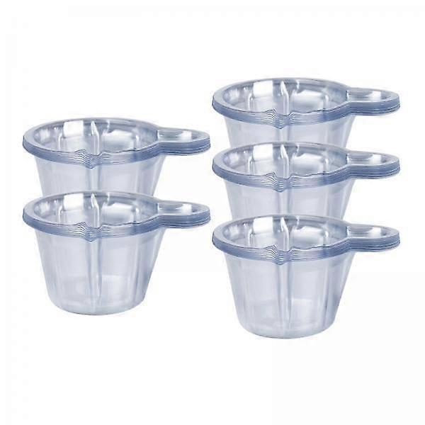 2-4pack 50x Plastic Mixing Cups Paint Pigment Mixing Pot Clear Disposable Ink
