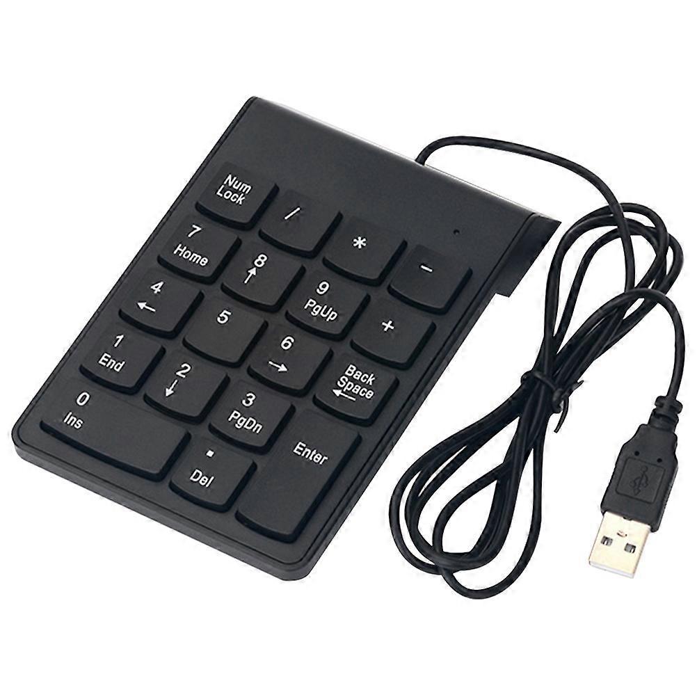 Ergonomic 18-Key USB Keyboard, Perfect for Notebook Users
