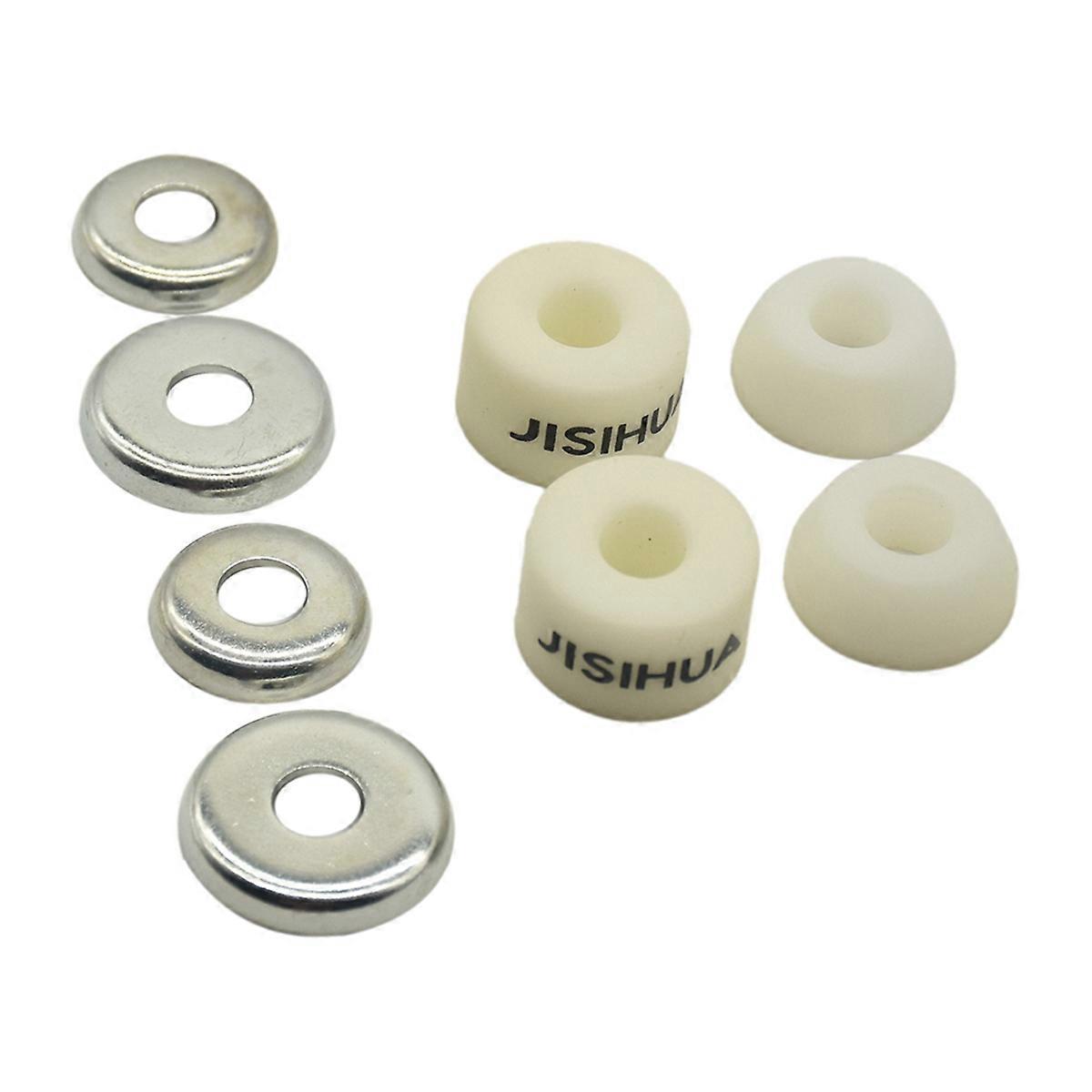 Skateboard Truck Bushings Med 95A Bushing Washers Pivot Cups White 95A