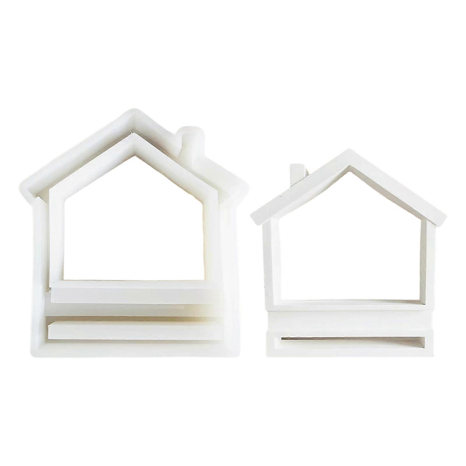 Easy Release House Style Silicone Mold Home Decoration Enthusiast's Choice Silicone House Mold for DIY Base Projects