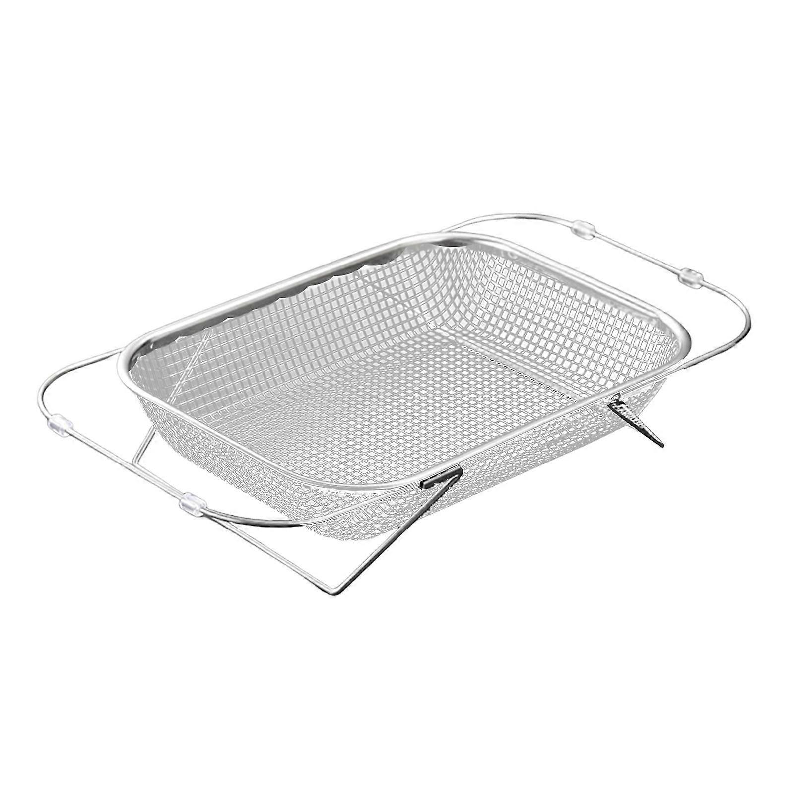 Sink Draining Rack, Drain Basket ,Fine Mesh,over The Sink Colander Retractable