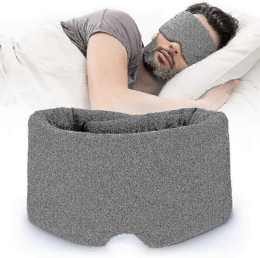 100% Handmade Cotton Sleep Mask Blackout - Comfortable Breathable Eye Mask For Sleeping Adjustable Blinder Blindfold Airplane With