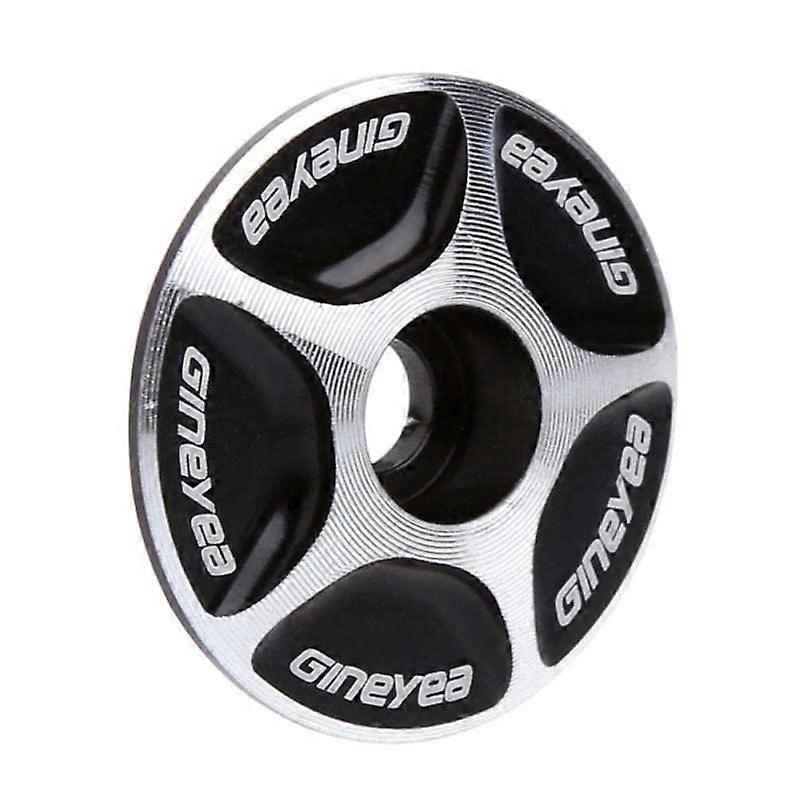 Headset Top Cap Aluminium 28.6mm Threadless For Road And MTB Bikes Black