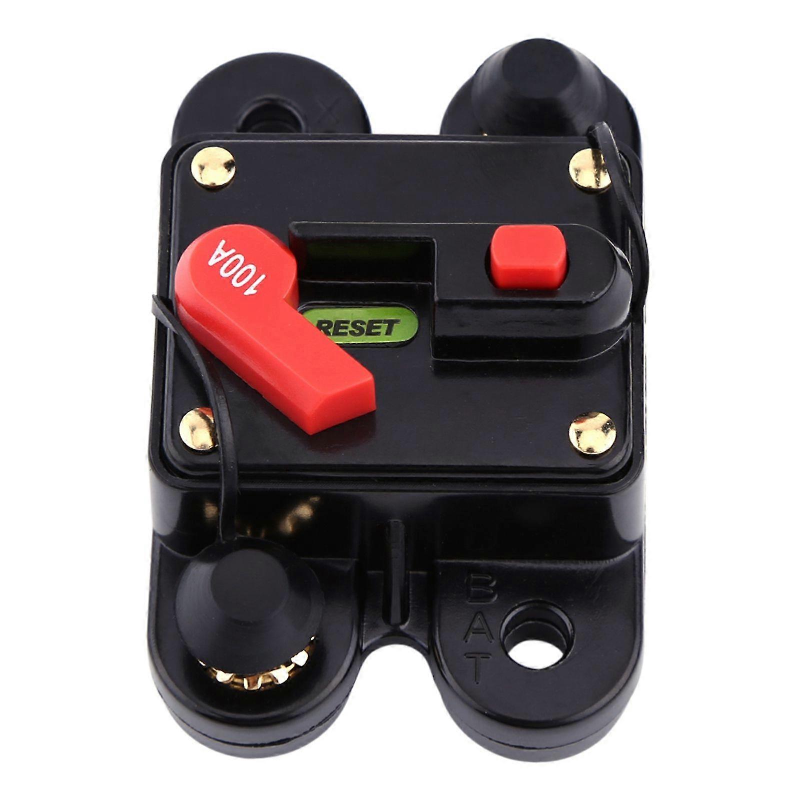 High quality  12V Auto Resettable Fuse Holder Resettable Circuit Breaker (100A)