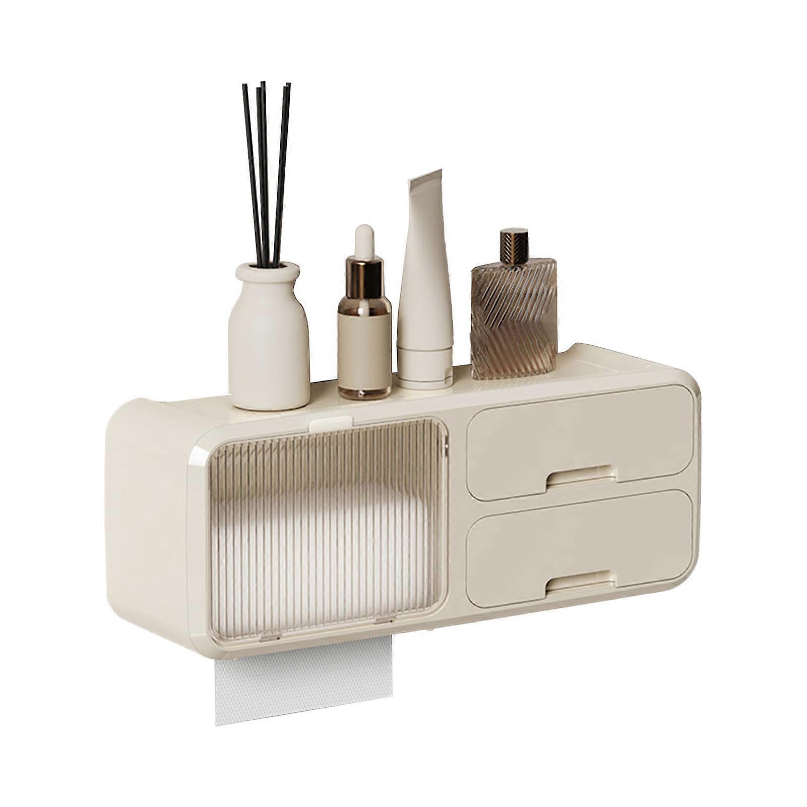 Drill Free Bathroom Tissue Storage Box