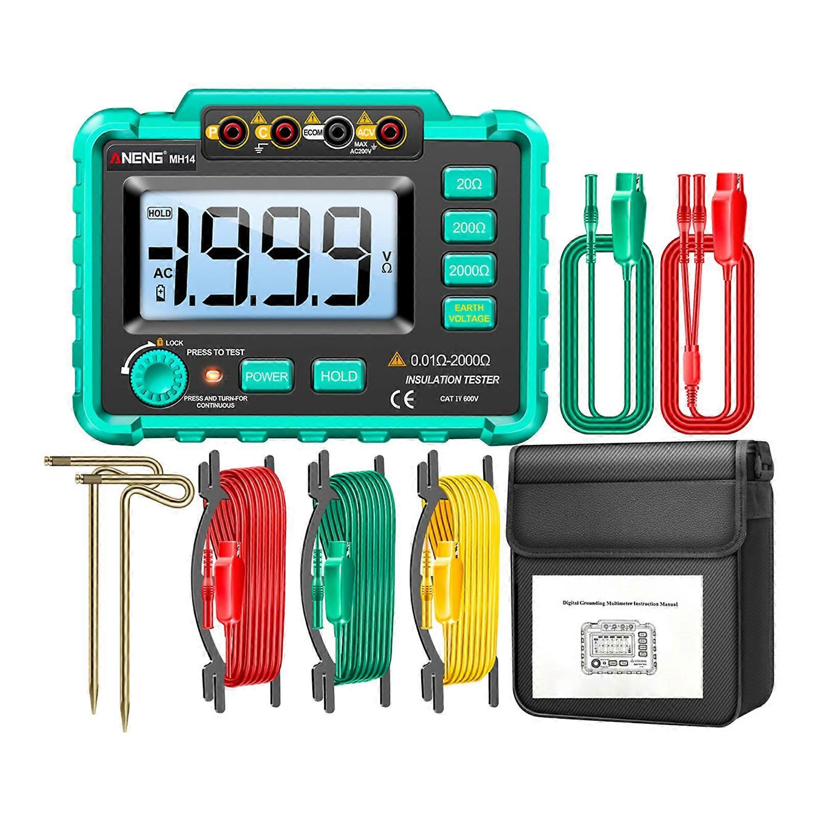 Voltmeter Leads Meter Current Circuit Earth Resistance Meters for DC Voltage