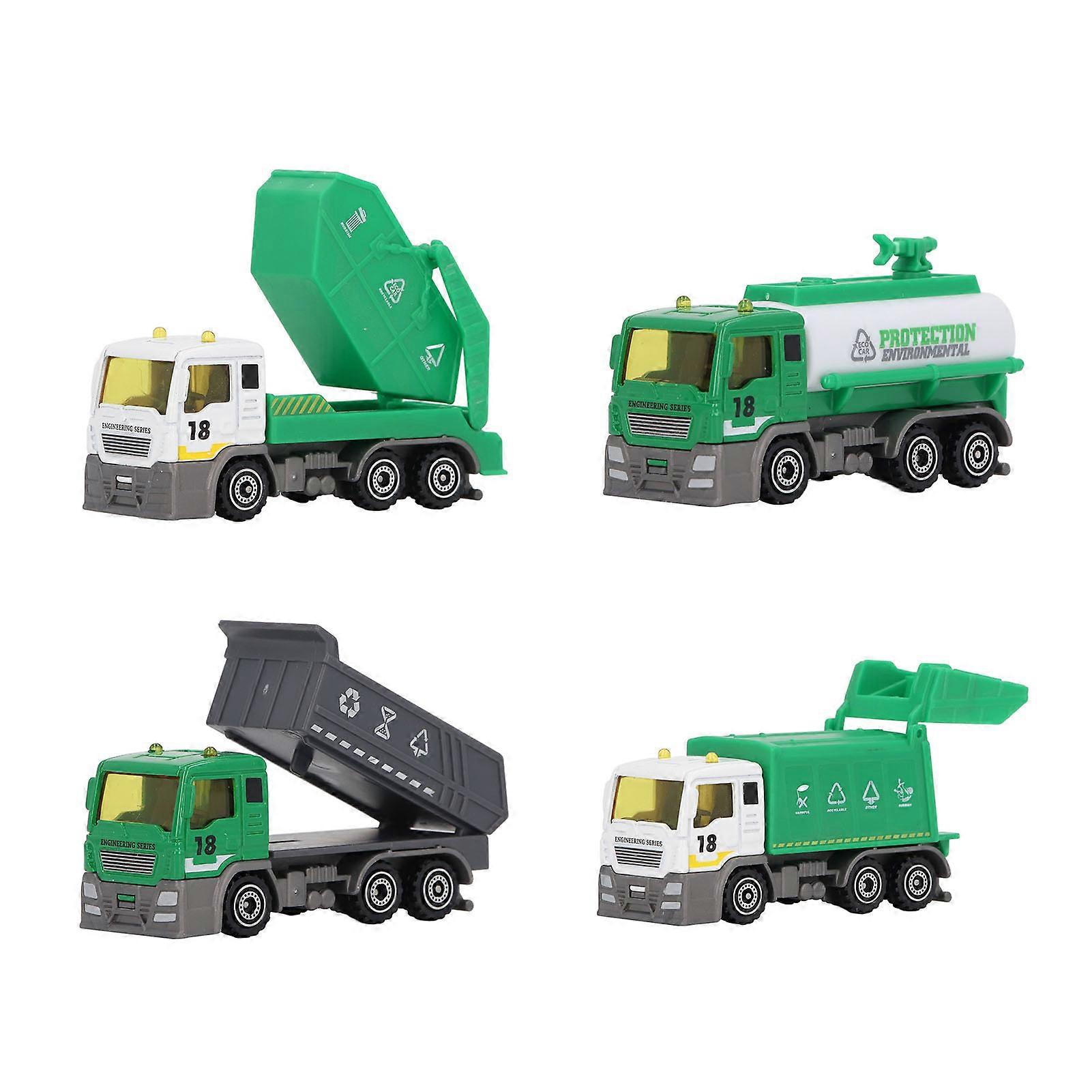 1/32 scale garbage truck toy for kids with inertial drive