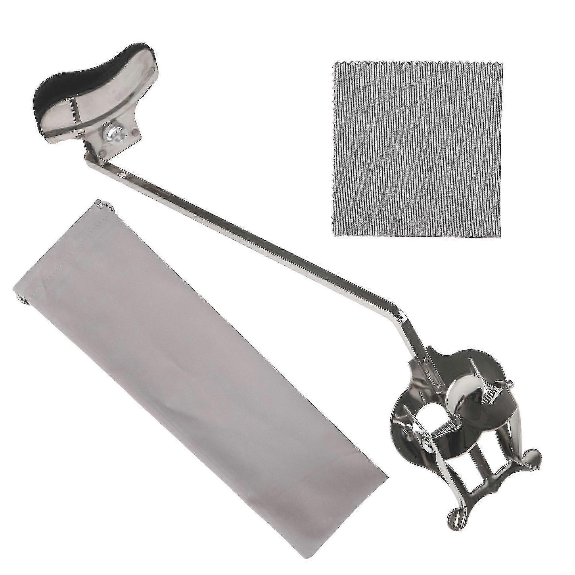 Silver Saxophone Marching Lyre Clip Holder for Soprano and Tenor Saxophones